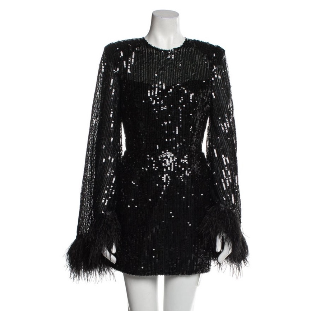 Bronx and Banco Black Sequin Mini Dress